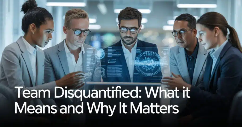 What Does “Team Disquantified” Mean — Definition & How It Works